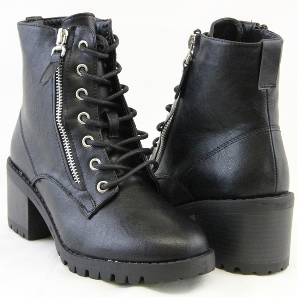 womens combat ankle boots